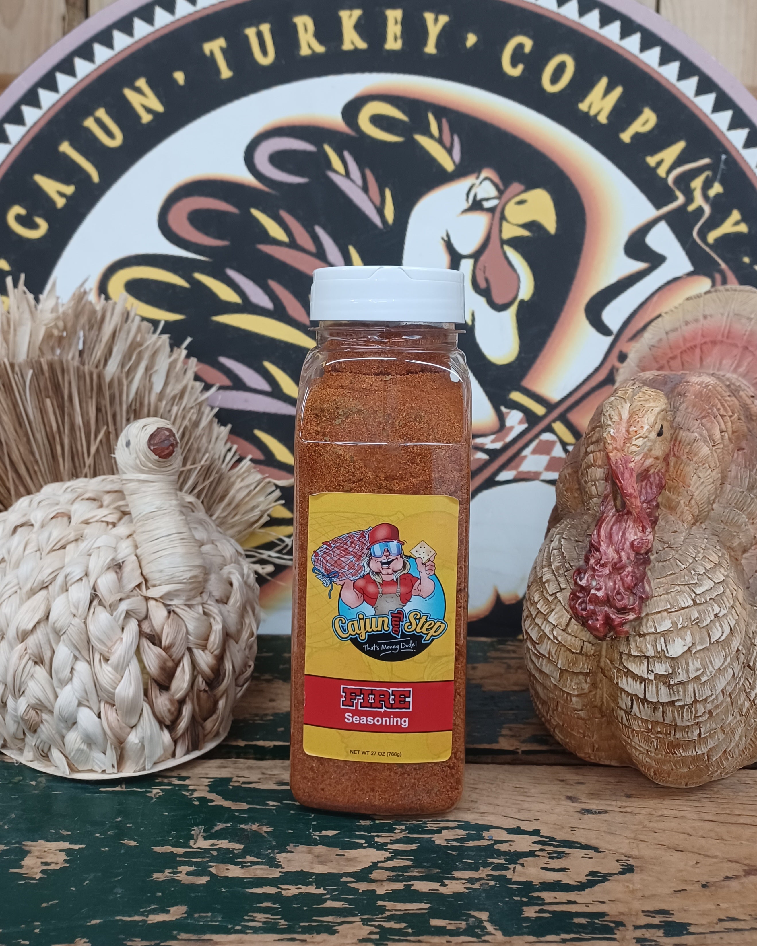 Cajun Two Step StaleKracker... Fire Seasoning 27 oz The Cajun Turkey