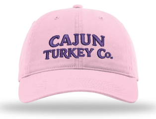 Cajun Turkey Company Cotton Twill Baseball Cap (pink/purple)
