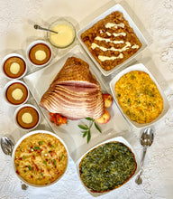 Load image into Gallery viewer, Complete Dinner-1/2 Honey Glazed Spiral Cut Ham Dinner