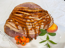 Load image into Gallery viewer, 1/2 Honey Glazed Ham with Praline Walnut Glaze
