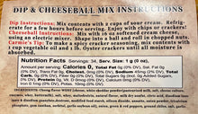Load image into Gallery viewer, Jalapeño Cheddar Dip & Cheeseball Mix