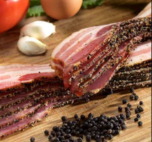 Load image into Gallery viewer, Thick Cut Hickory Smoked Peppered Bacon