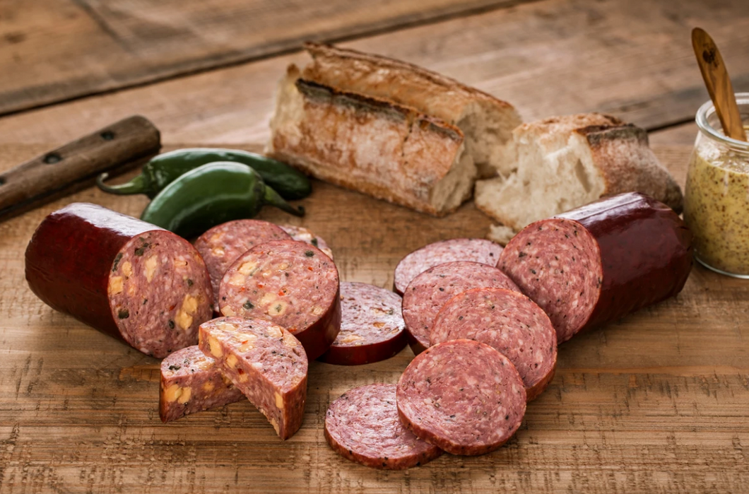 Summer Sausage with Cheese & Jalapeno's