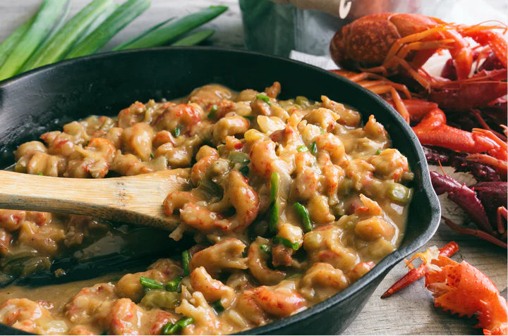 Crawfish étouffée in cast iron