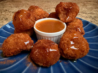 Apple Cinnamon Bites with Sea Salt Caramel Sauce