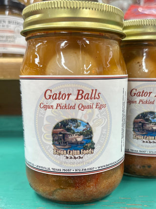 Gator Balls- Cajun Pickled Quail Eggs