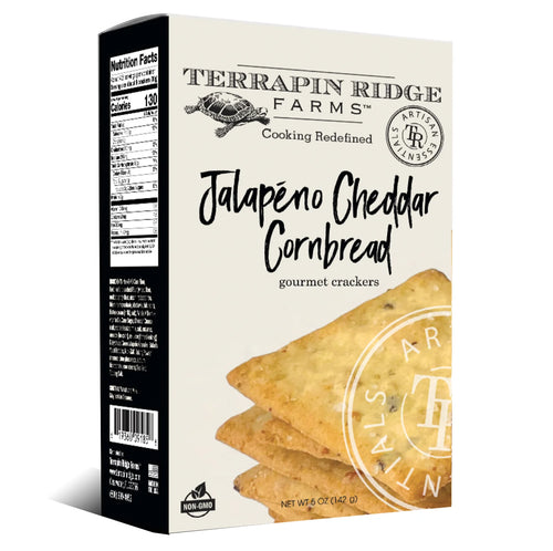 Jalapeno Cheddar Cornbread Crackers