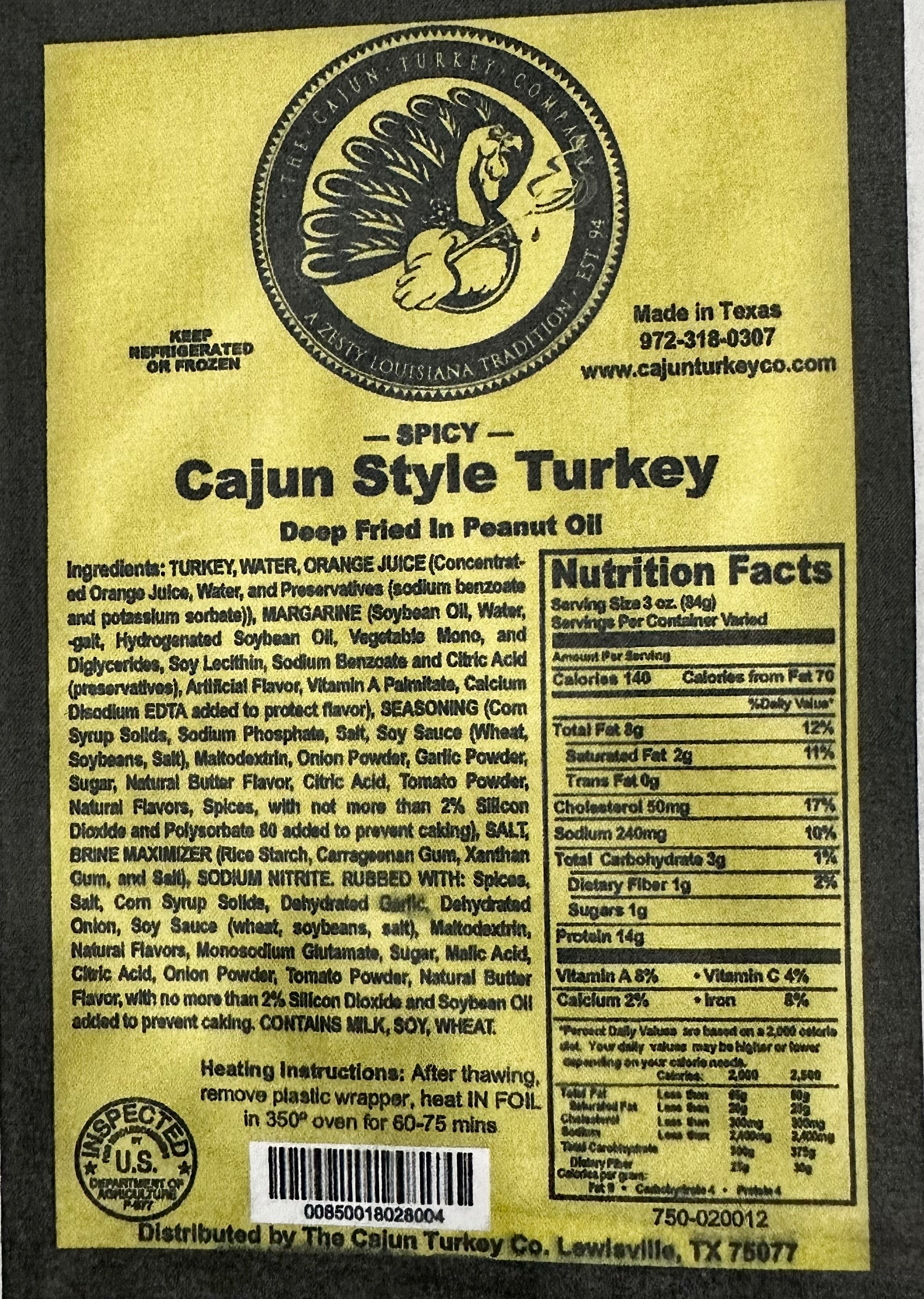 Spicy Cajun Fried Turkey
