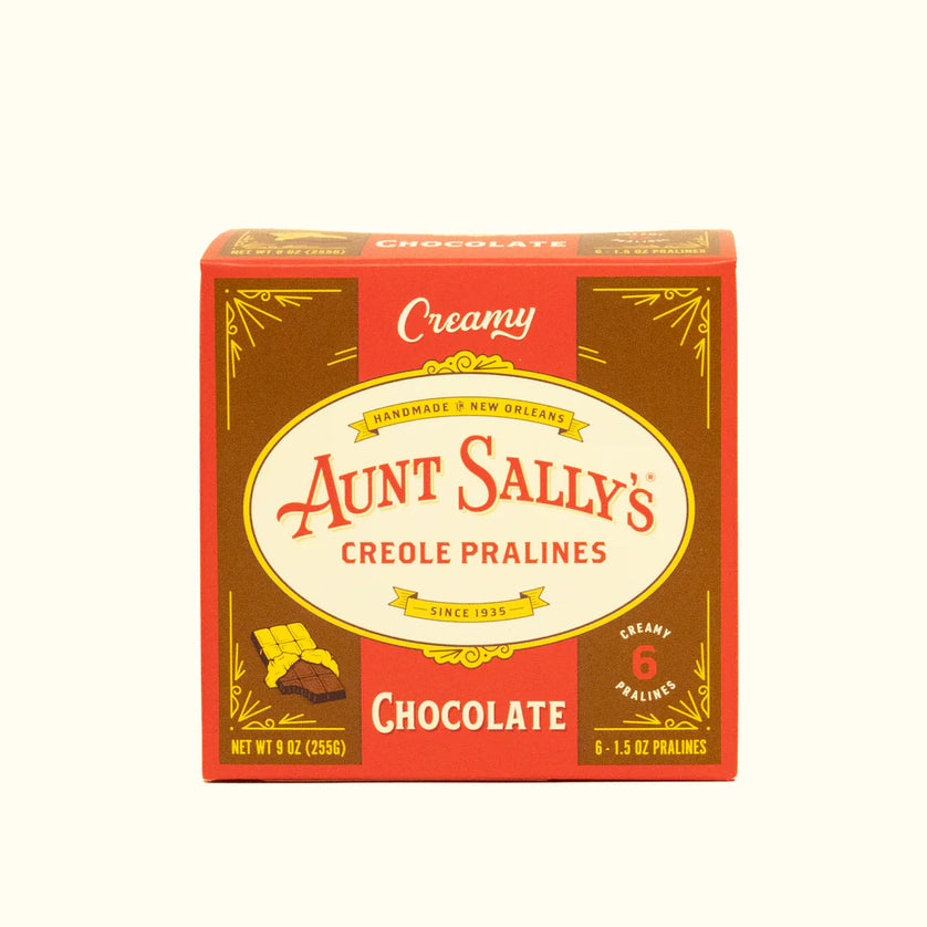 Aunt Sally's Creamy Chocolate Creole Pralines - 6ct box