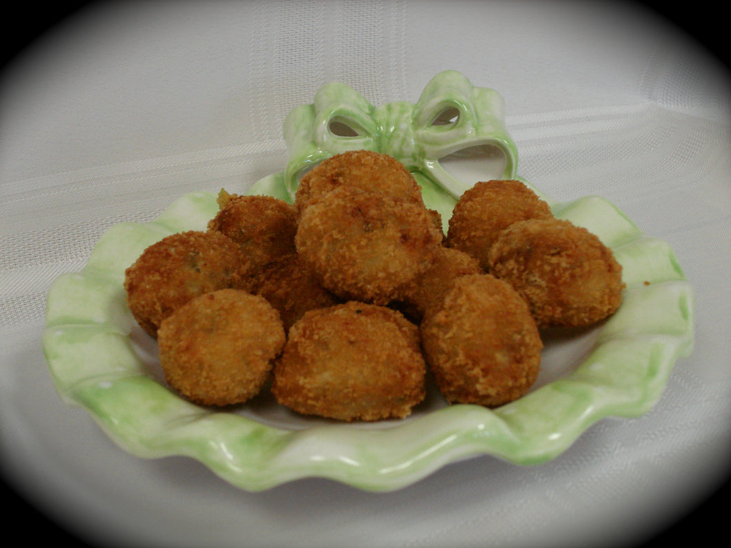 Mini Boudin Balls with PEPPER JACK CHEESE