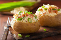 Stuffed Mini Baked Potatoes with Bacon