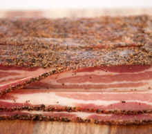 Load image into Gallery viewer, Thick Cut Hickory Smoked Peppered Bacon
