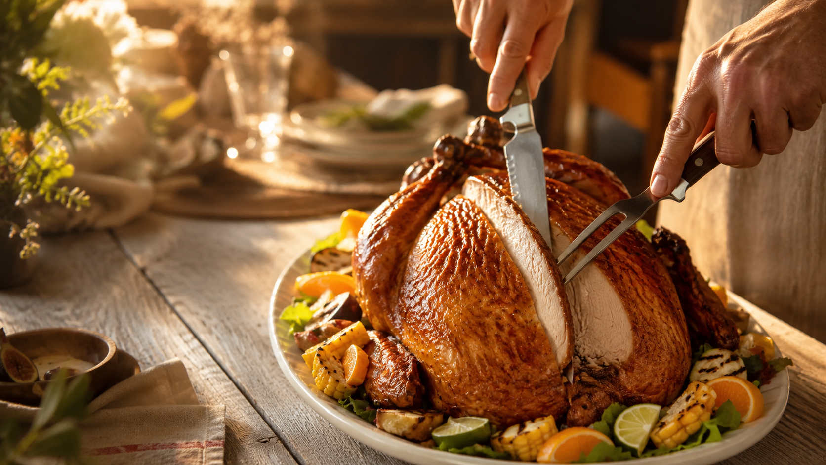 Golden Cajun deep-fried turkeys ready for wholesale shipping